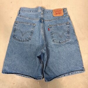 2003 Levis 550 Relaxed Fit Jorts Mens 31 Light Wash Blue Cotton